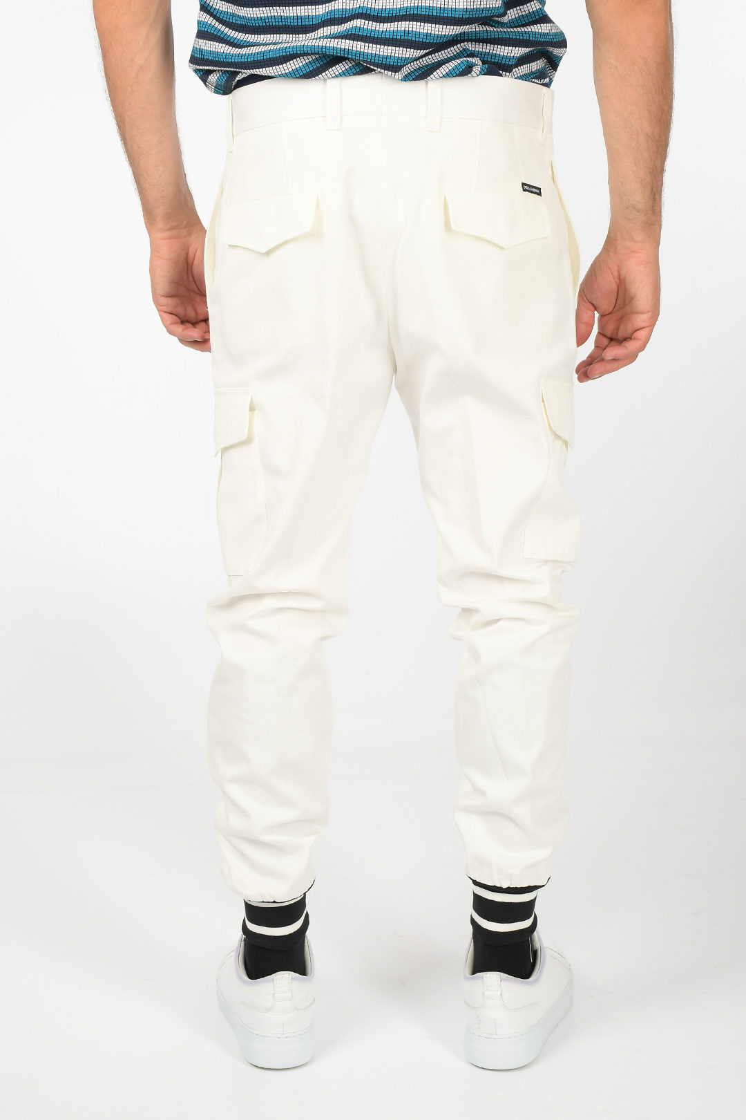 Dolce And Gabbana Cargo Pants With Elastic Ankle Band Men Glamood Outlet 5955