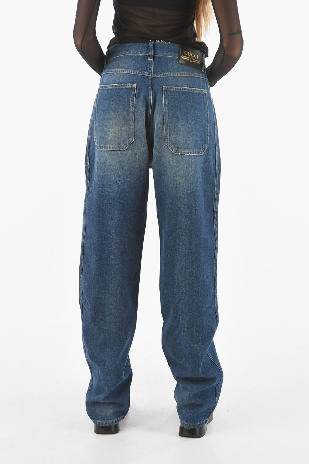 Gucci Cargo Pocket Cotton Denims with Belt Loops women - Glamood Outlet