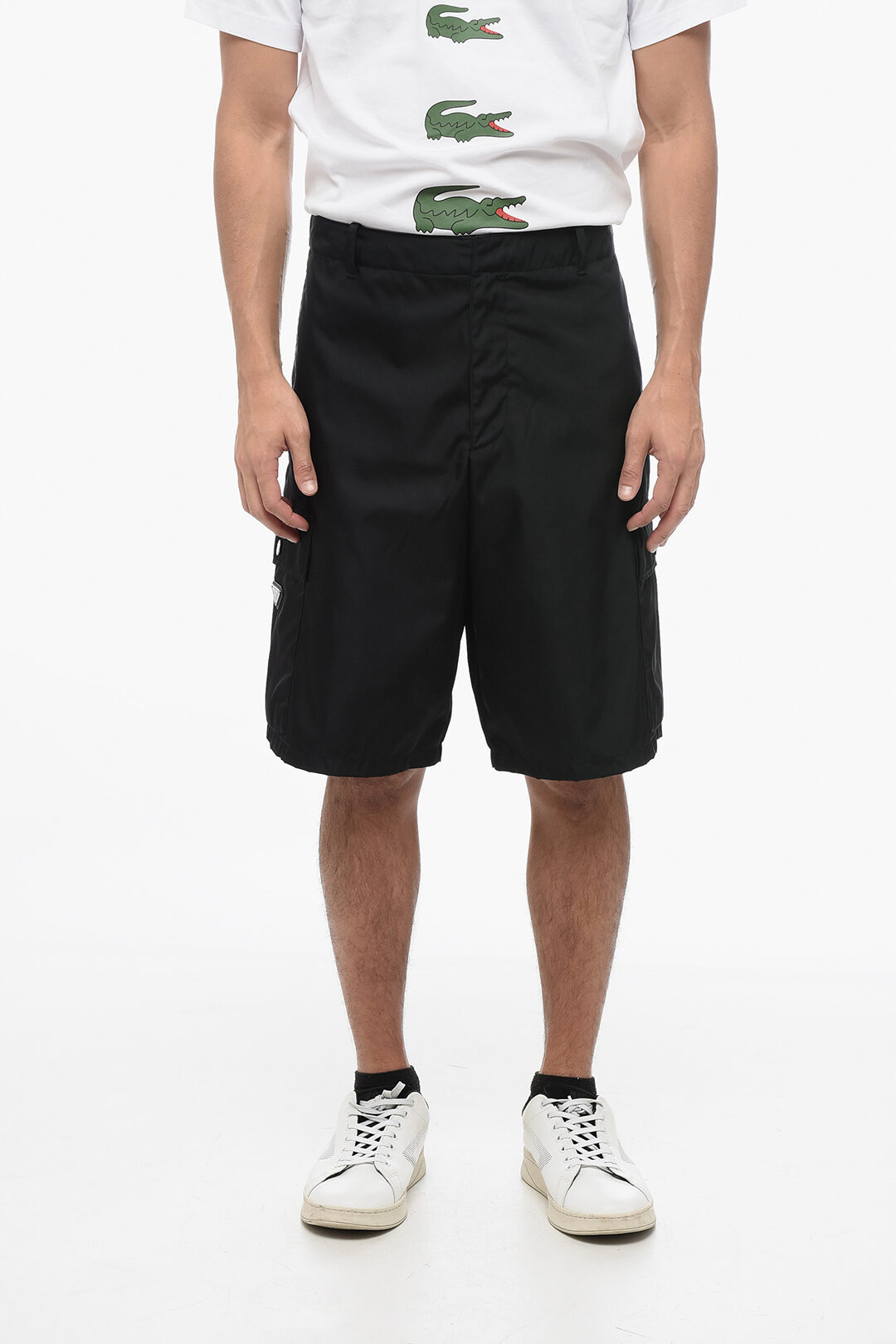 【U LAN】cargo strap nylon bermuda pants $_57.JPG?set_id=8800005007