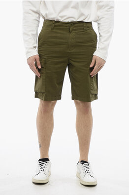 Jil Sander Cotton Cargo Shorts with Rope Drawstring men