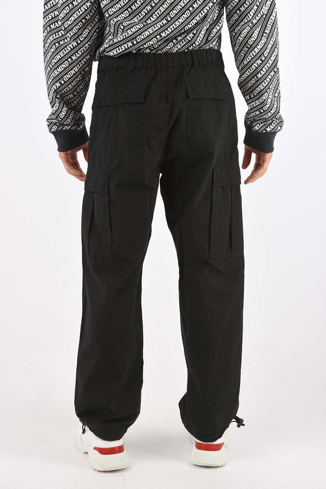Aspesi Cargo Trousers CARRIER with Drawstrings at Waistband and Ankles ...