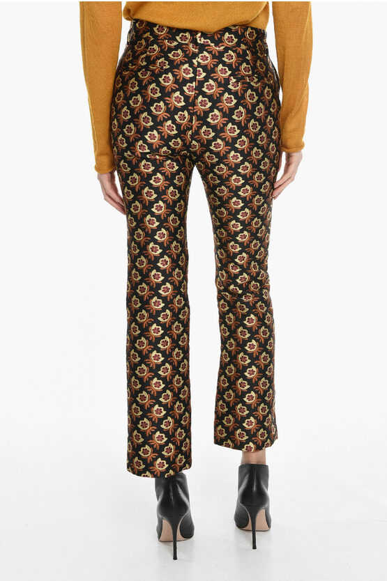 La Double J Carrot Fit Jacquard BELLA Pants with Floral