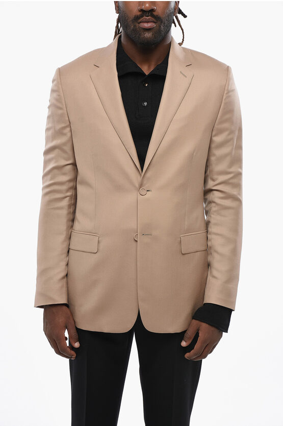 Dior Cashmere And Silk Center Vent Notch Lapel 2-button Blazer
