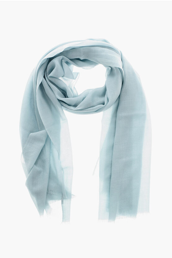 Malo Cashmere And Silk Scarf With Fringes