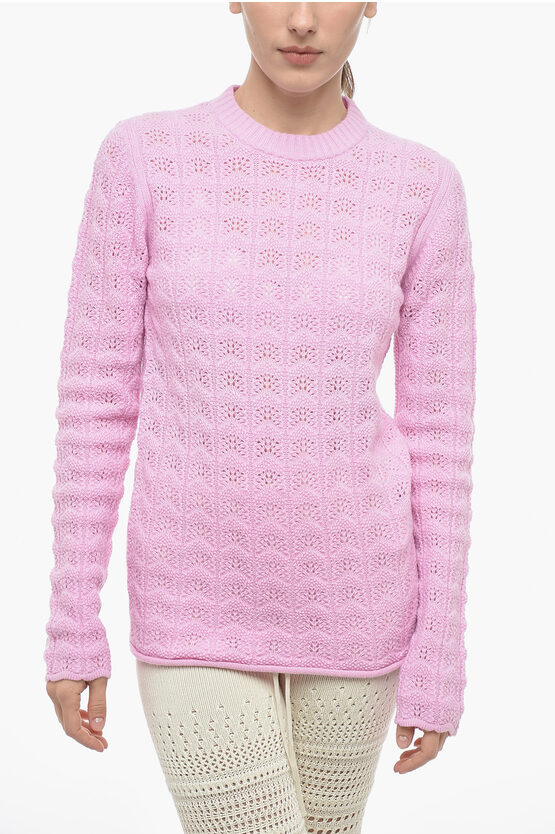 Shop Sportmax Cashmere Blend Crewneck Sweater