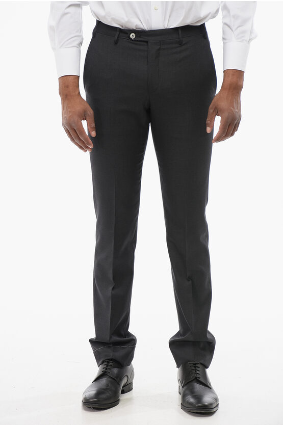 Corneliani Cashmere Blend Leader Pants With Belt Loops Grösse 44