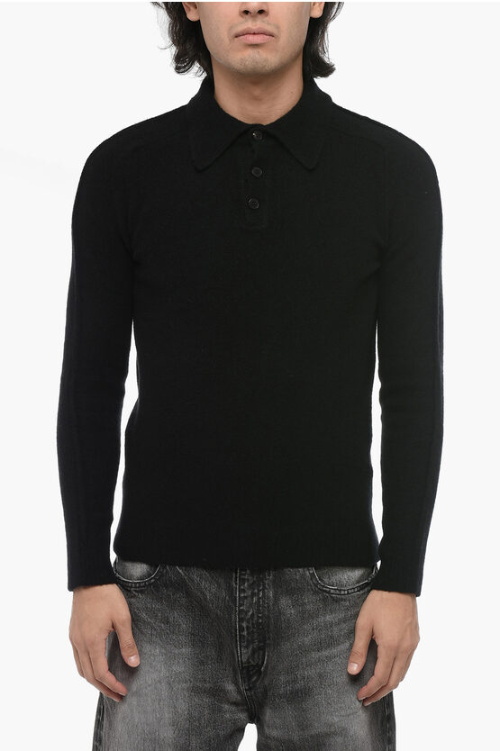 Shop Roberto Collina Cashmere Blend Polo Neck Sweater