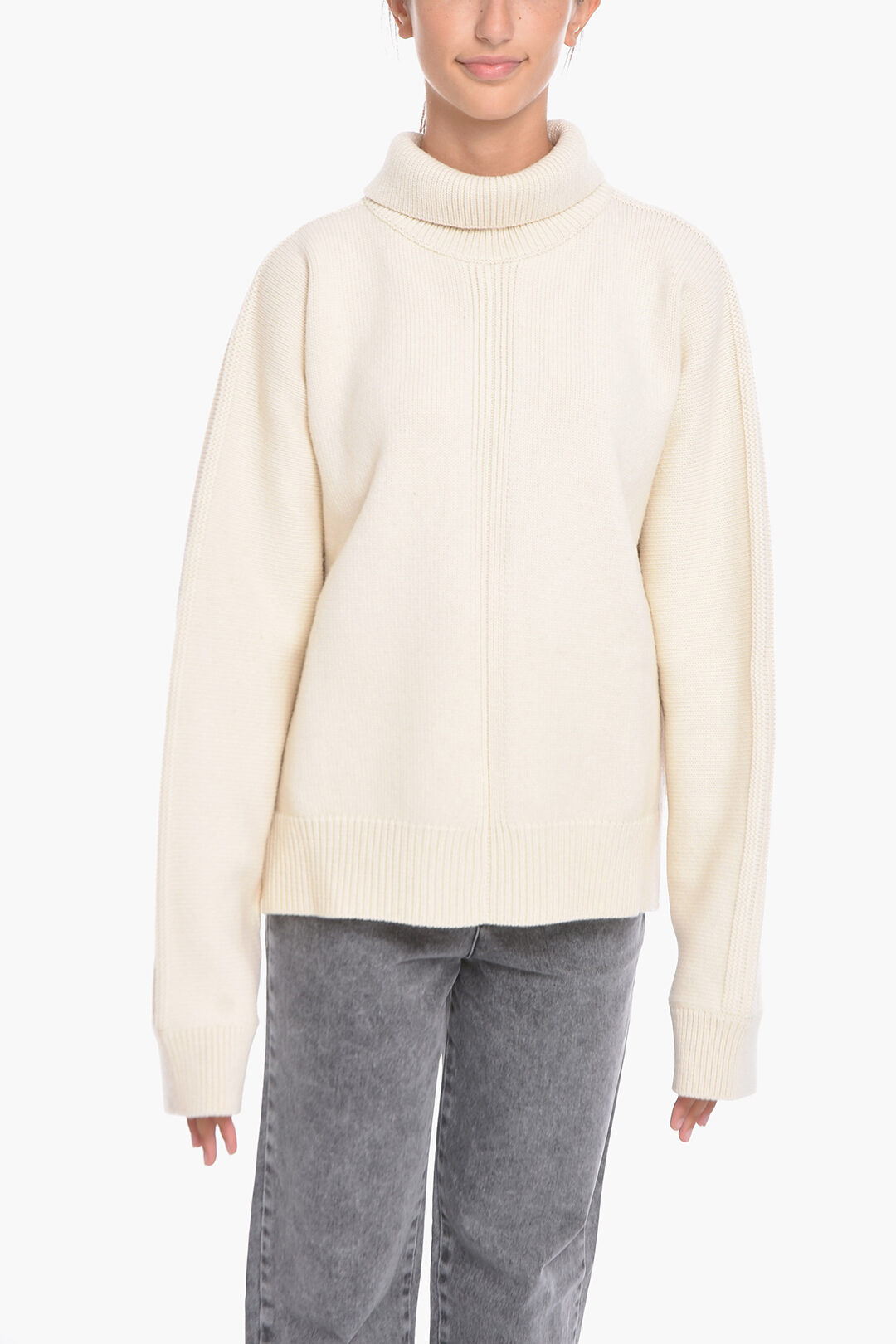 Jil Sander Cashmere-blend Turtle-neck Sweater with Open back