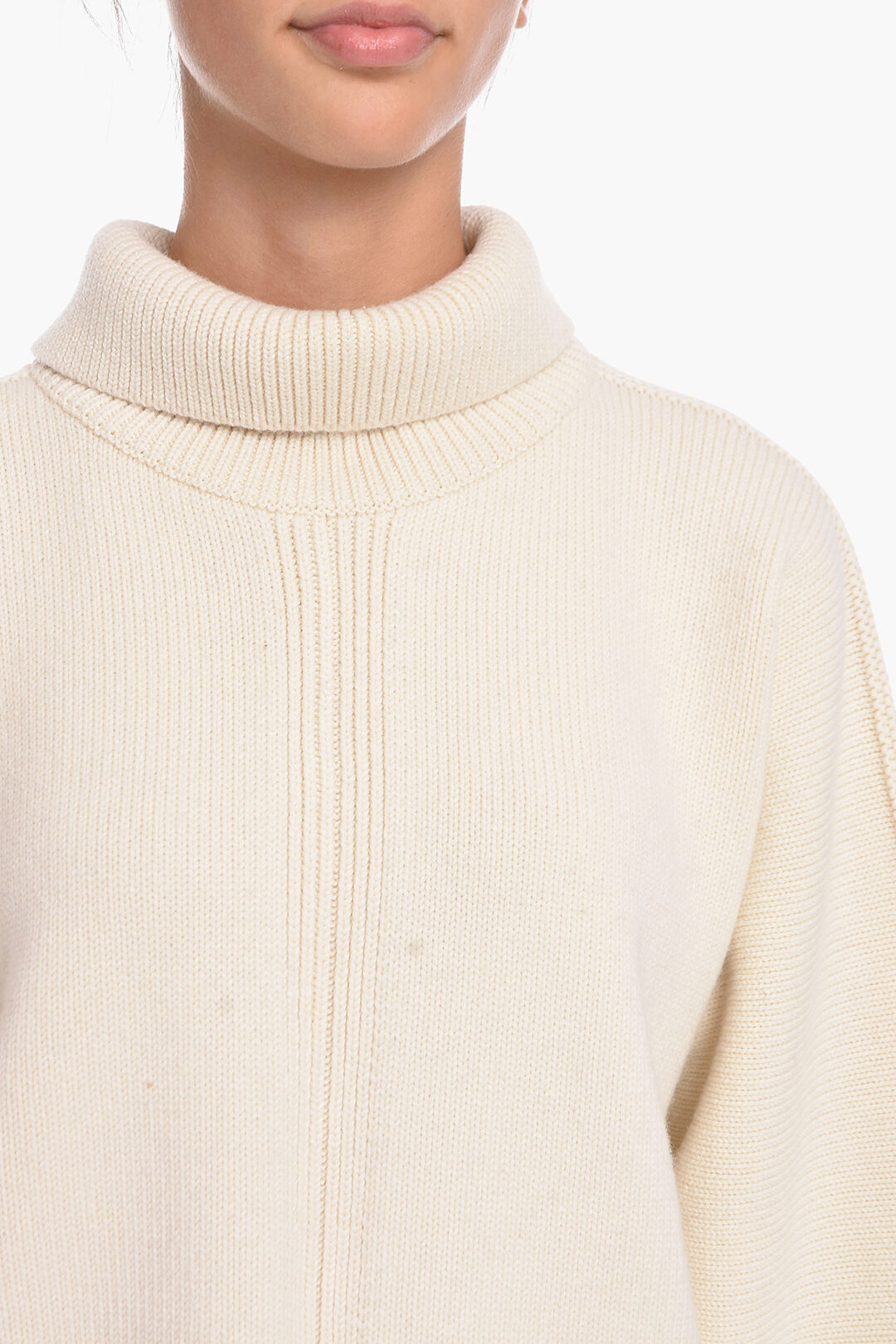 Jil Sander Cashmere-blend Turtle-neck Sweater with Open back