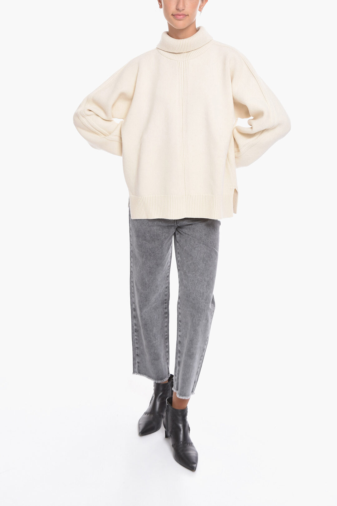 【関税＆送料込み】Jil Sander 'Koala' Grey Wool Turtleneck Jil Sander Virgin Wool Turtleneck Sweater men - Glamood Outlet