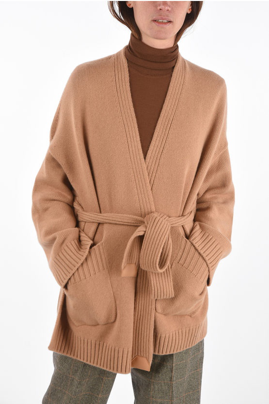 Cashmere belted cardigan best sale