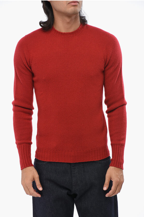 Drumohr Cashmere Crew-neck Sweater In Red