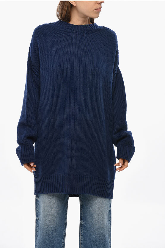 Sa Su Phi Cashmere Crew-neck Sweater In Blue