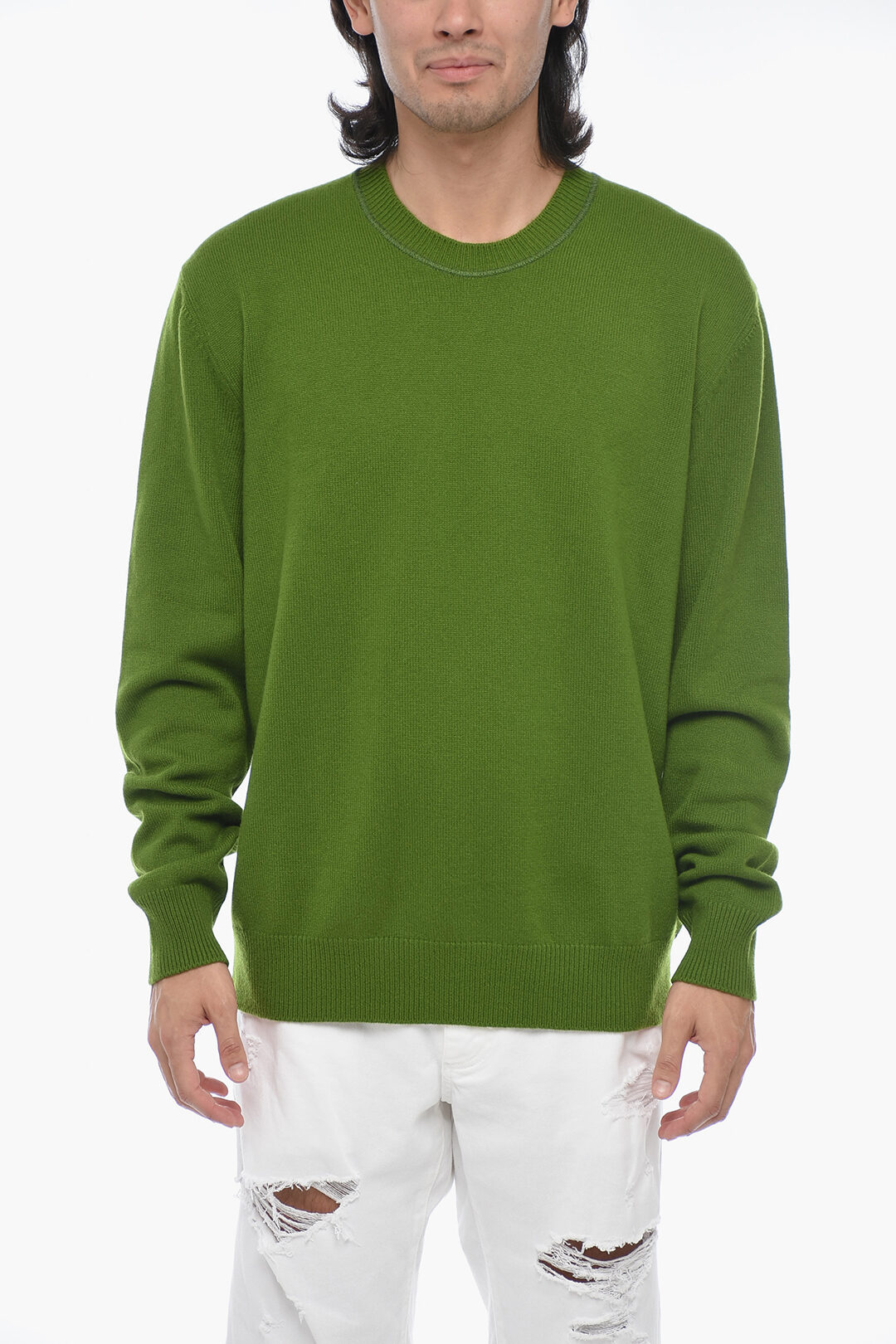 トップス archive Bottega Veneta crew neck sweat Bottega Veneta Crewneck Polka Dot Sweatshirt Rose - US