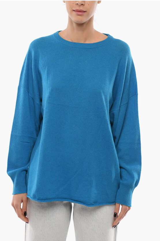 360cashmere Cashmere Crewneck Sweatshirt In Blue