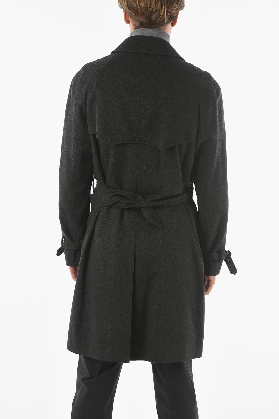 ＜H＞DOUBLE-DEALER BALMANCAAN COAT dunhill Men's Balmacaan Camel Wool Coat | Neiman Marcus