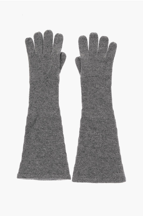 Shop Totême Cashmere Long Gloves
