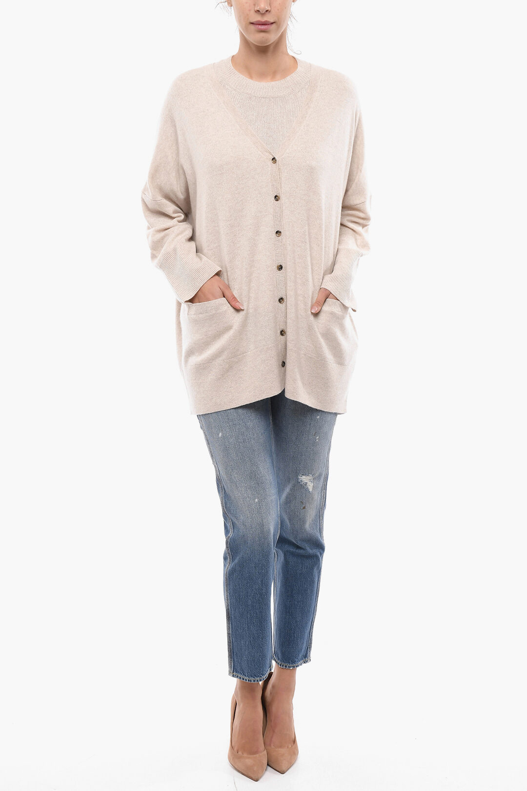 Allude Cashmere Oversized Cardigan women Glamood Outlet