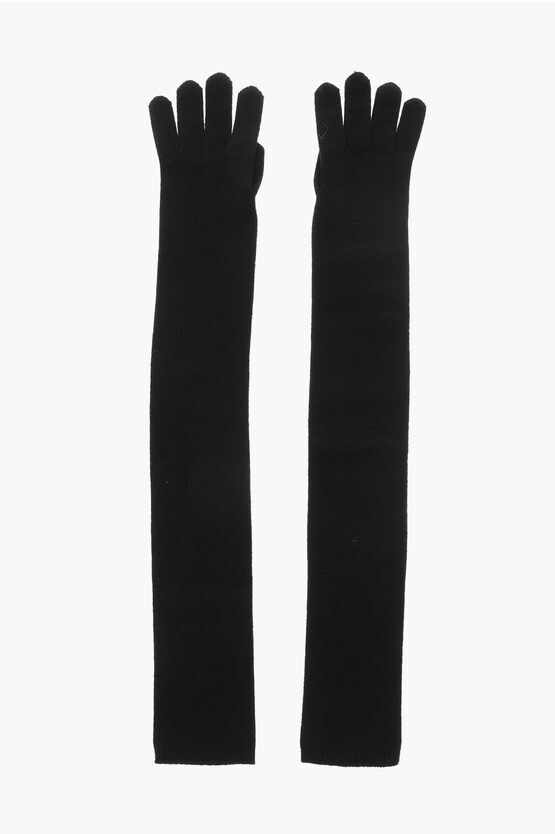Max Mara Cashmere Solid Color Gloves