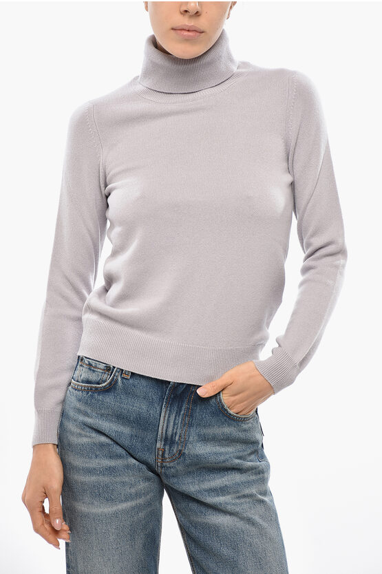 Malo Cashmere Turtleneck Sweater In Neutral