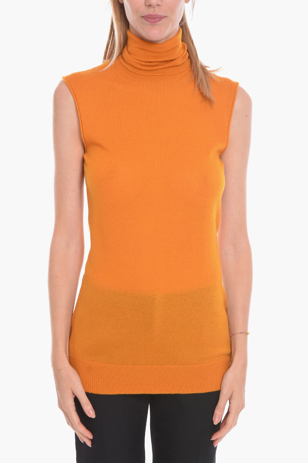 Bottega Veneta Cashmere-voile Sleeveless Sweater with