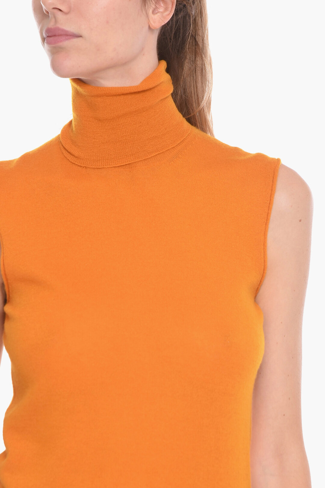 Bottega Veneta Cashmere-voile Sleeveless Sweater with
