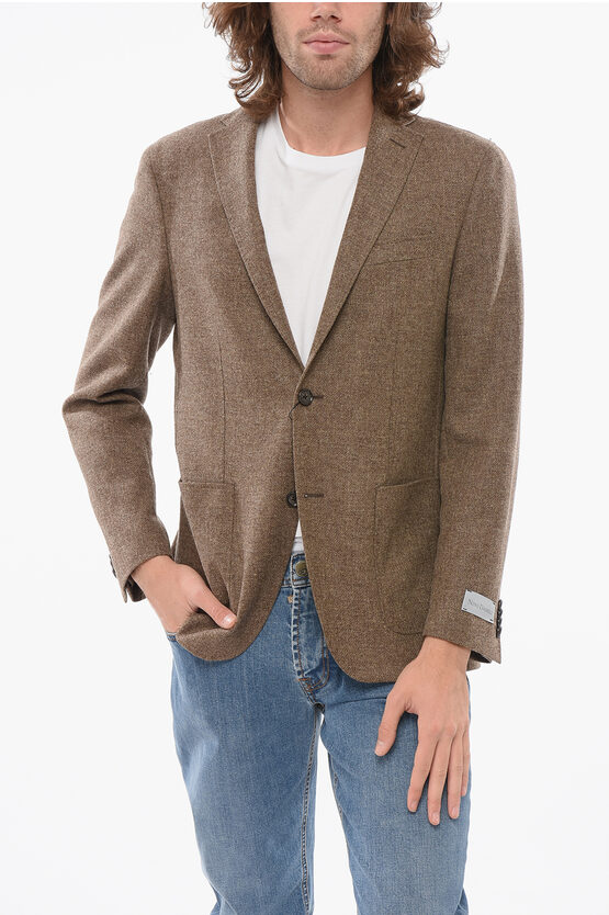 Nino Danieli Cashmere Wool Blend Single Breasted Blazer