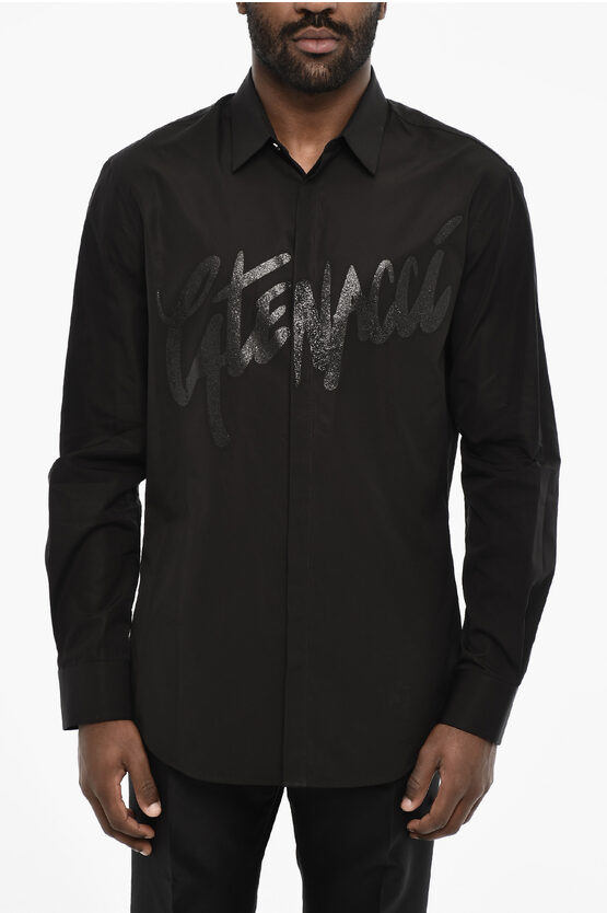 Dsquared2 Casual Cotton Shirt With Glitter Details