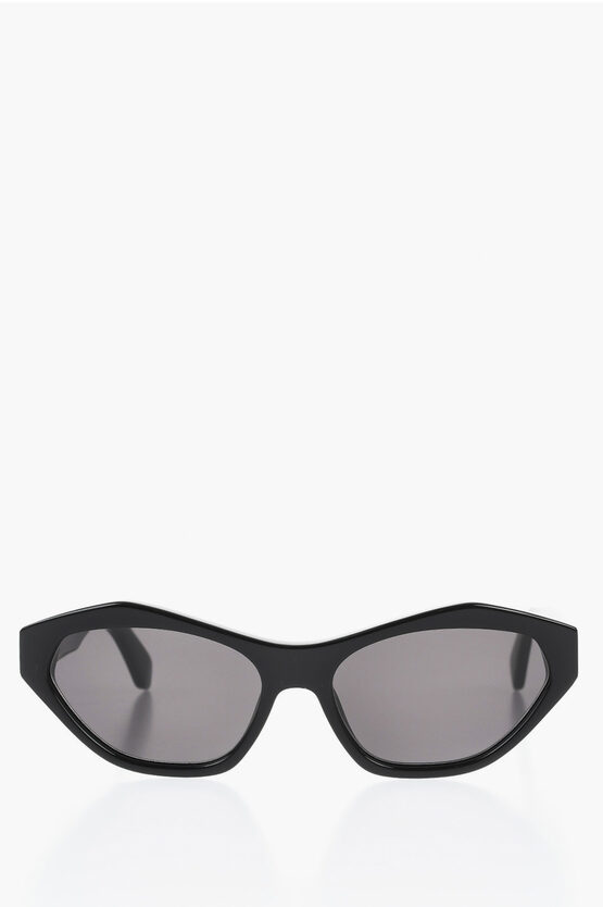 Off-white Cat-eye Kent Sunglasses With Arrow Rods In Black