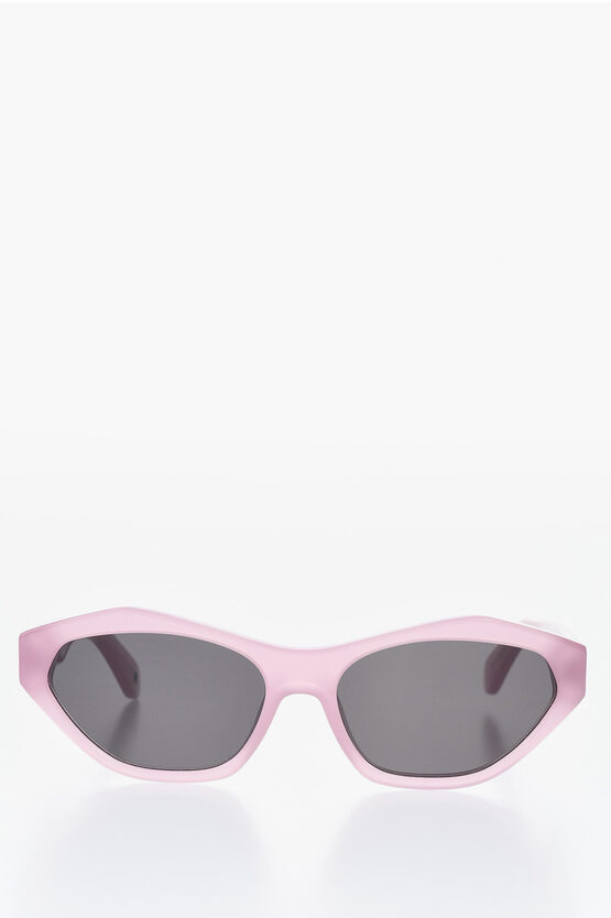 Off-white Cat-eye Kent Sunglasses With Arrow Rods In Pink