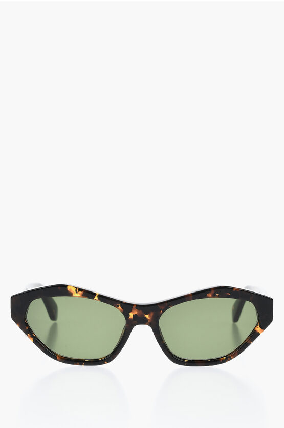 Off-white Cat-eye Kent Sunglasses With Tortoiseshell Frame In Black