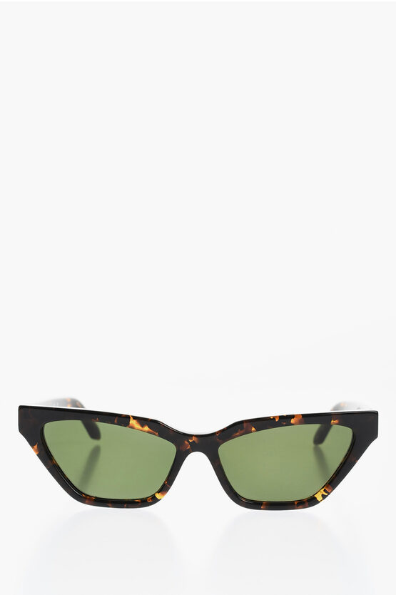 Off-white Cat-eye Madison Sunglasses With Tortoiseshell Frame In Black