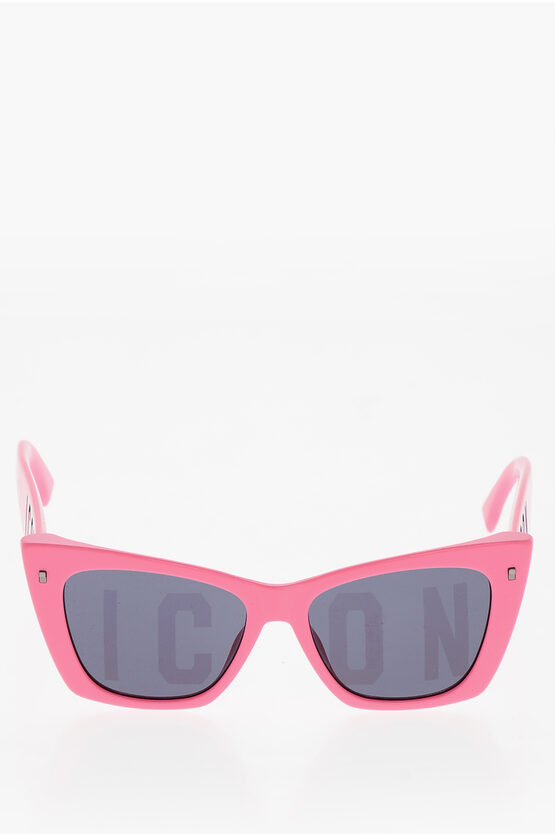Dsquared2 Cat-eye Sunglasses With Icon Lettering On The Lenses In Pink