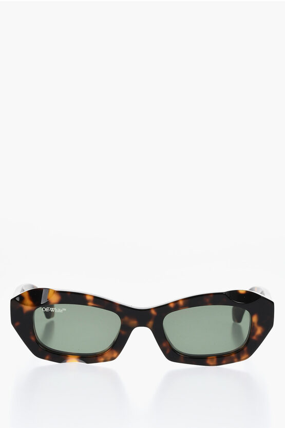 Off-white Cat-eye Venezia Sunglasses With Tortoiseshell Frame