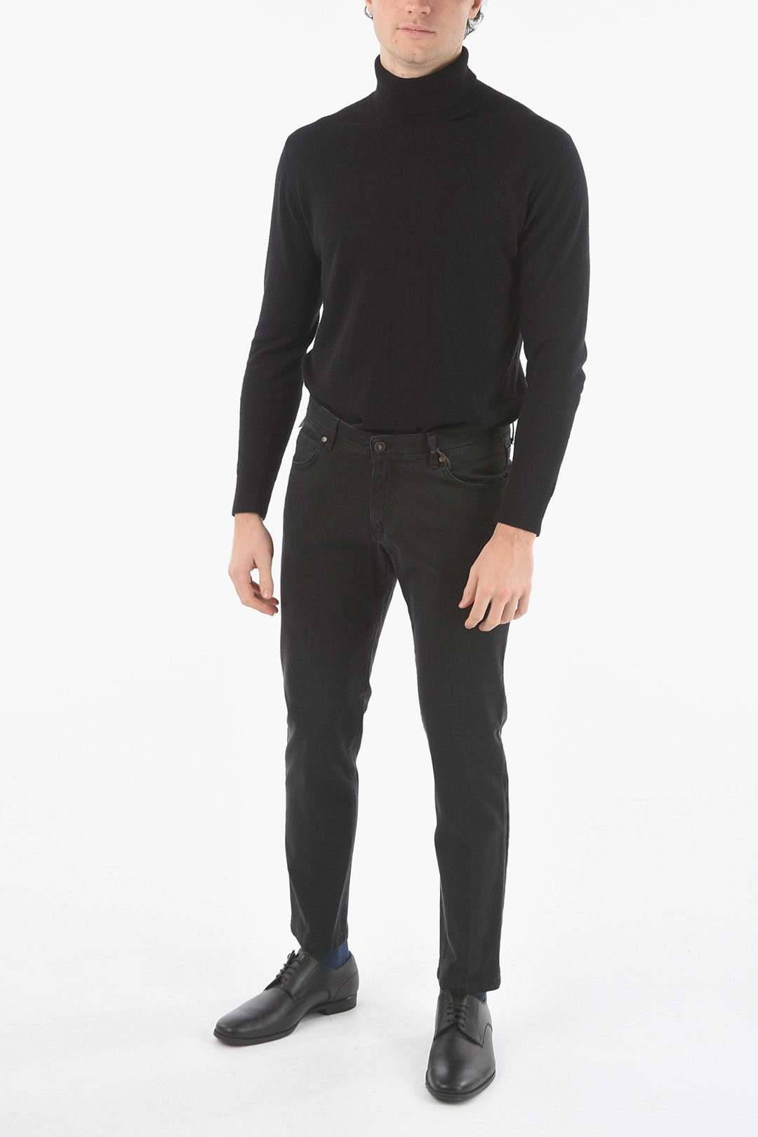 Corneliani CC COLLECTION 5 Pocket Slim Fit Pants with Belt Loops men