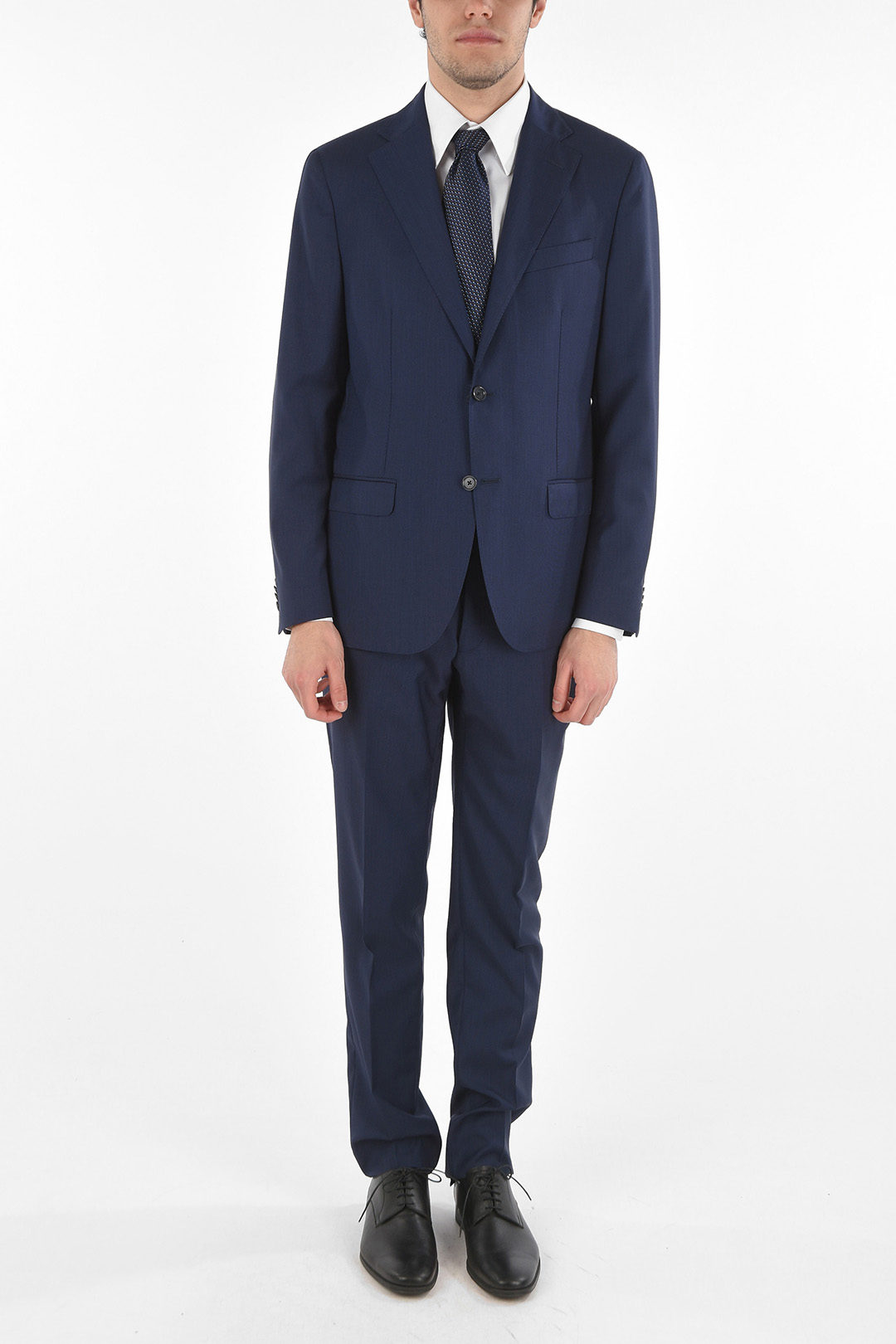 Corneliani CC COLLECTION Abito RIGHT in Lana Vergine con Revers