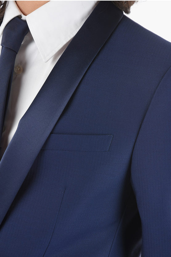 Tuta Uomo 3 Pezzi Con Collo Sciallato - Giacca, Gilet E Pantaloni, Per Matrimoni E Business, Bianco - Foto 4