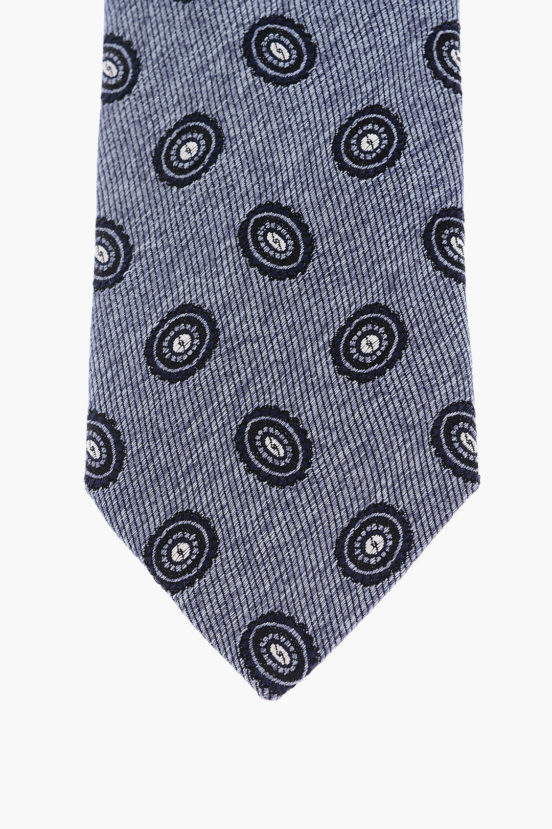 embroidered silk tie