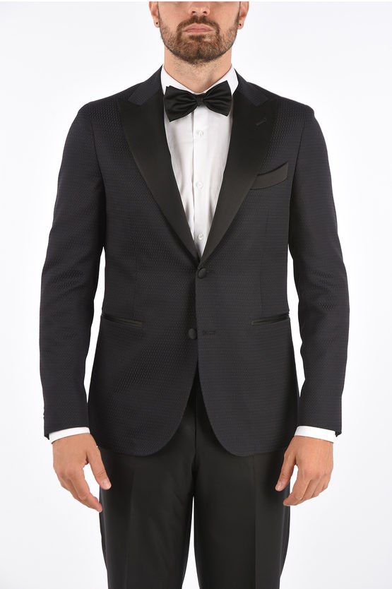 Corneliani CC COLLECTION CEREMONY REWARD side vents tuxedo jacket men