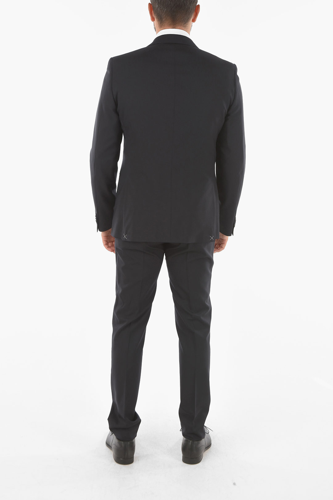 0055~CC COLLECTION RESET houndstooth virgin wool drop 8R suit