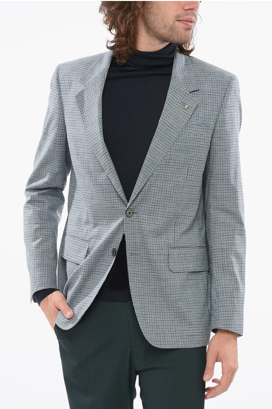 Corneliani Cc Collection Check Motif Reset Blazer