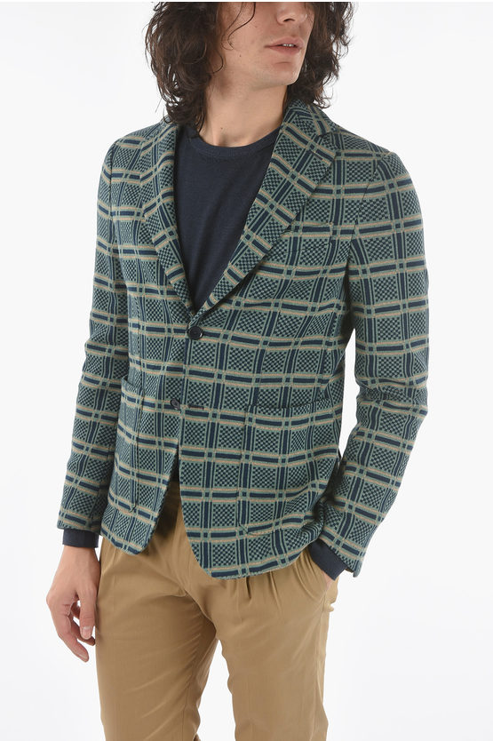 Corneliani Cc Collection Checked Side Vents Notch Lapel Papiro 2-button