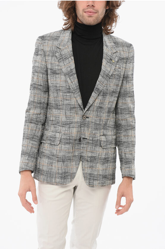 Corneliani Cc Collection Checkered Reset Blazer