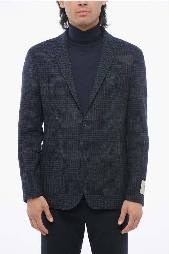 Corneliani Cc Collection Checkered Right Blazer