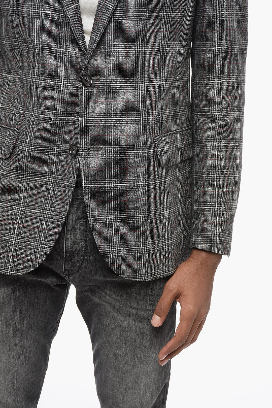 0900~CC COLLECTION Unlined District Check Blazer