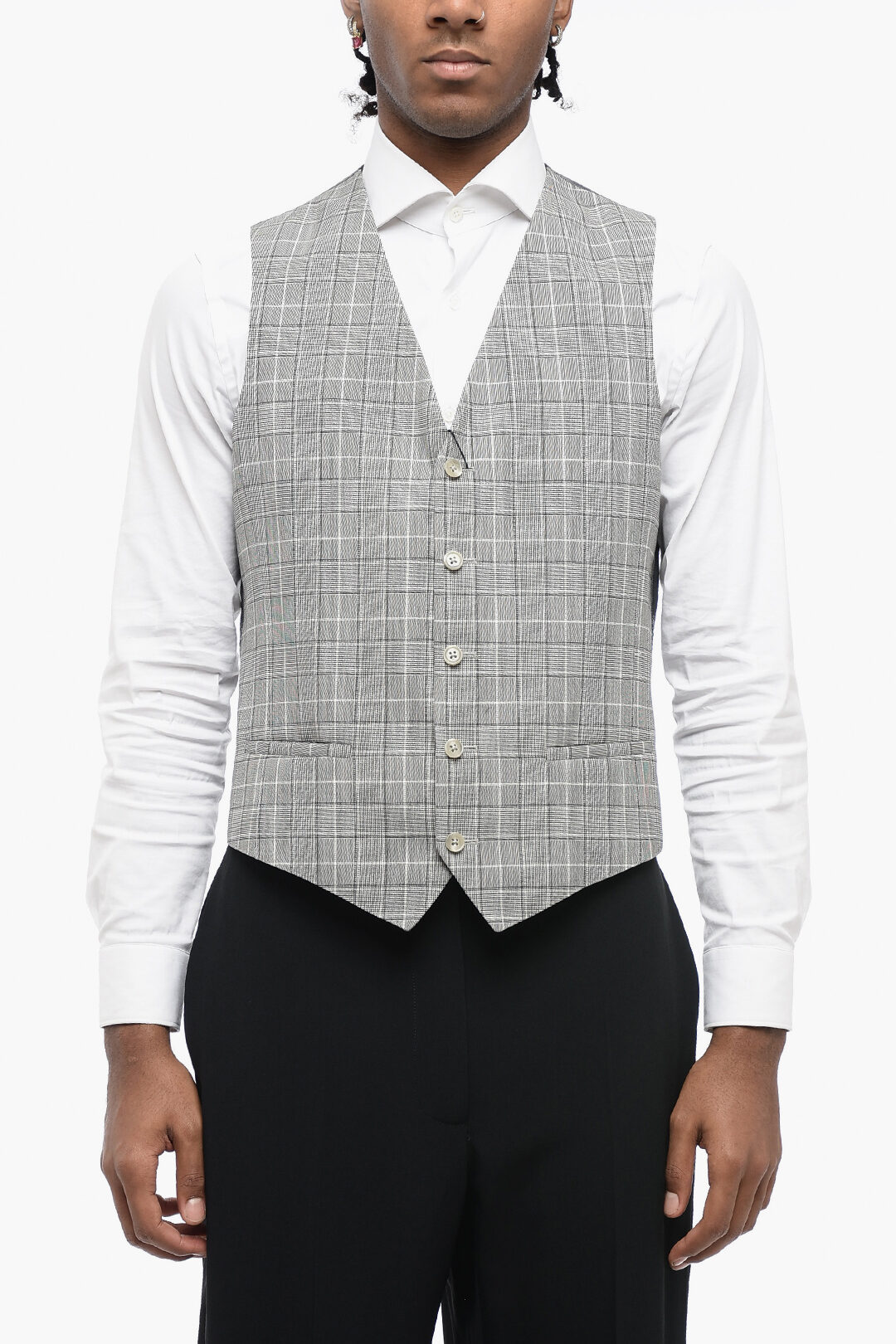 トップス CUSHMAN wool check vest CUSHMAN wool check vest （CUSHMAN(クッシュマン）ALPACA