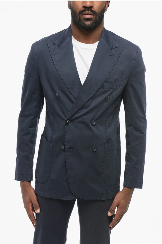 Corneliani Cc Collection Double-breasted Blazer With Peak Lapel