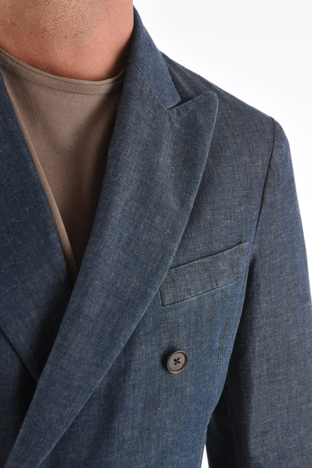 Corneliani CC COLLECTION Double-Breasted Jacket with Two Vents
