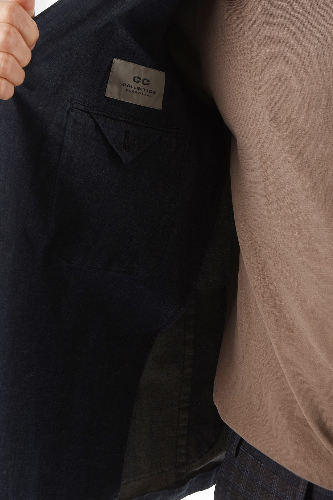 Corneliani CC COLLECTION Double-Breasted Jacket with Two Vents