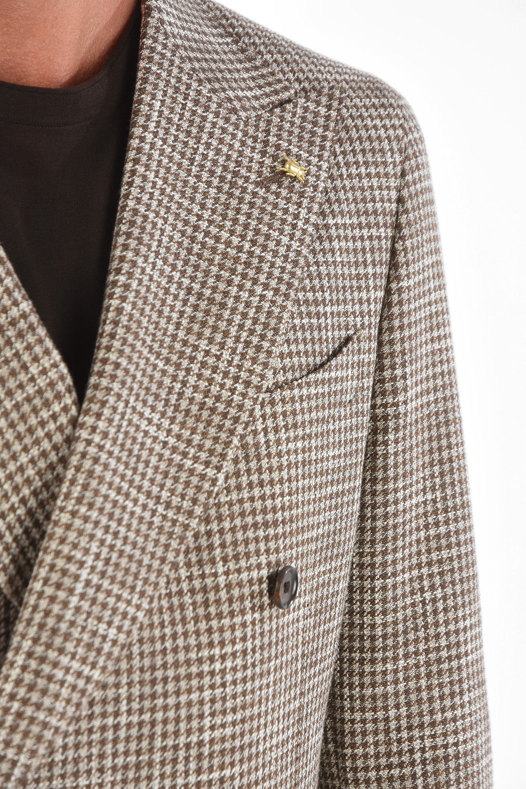 Corneliani CC COLLECTION Double-breasted REWARD Houndstooth Blazer men ...